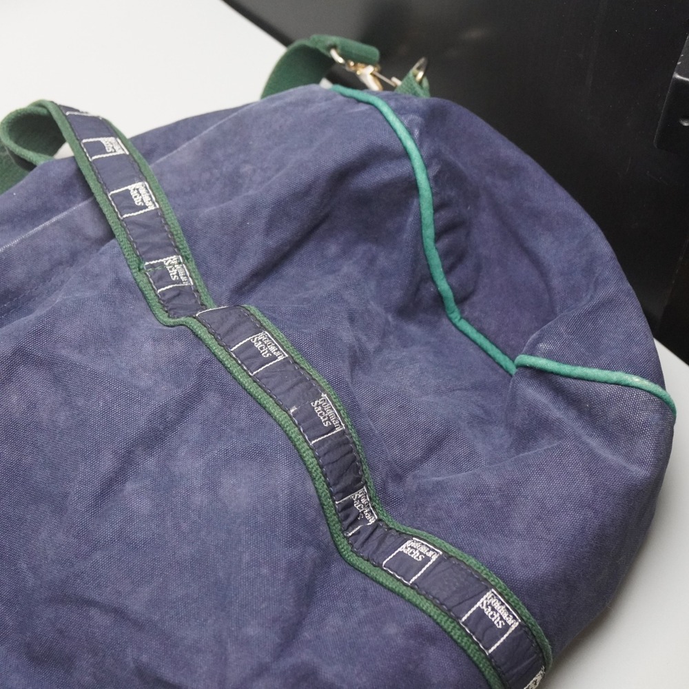 Goldman Sachs Scarborough & Tweed Canvas Duffle Bag Blue Green Corporate Swag - Picture 3 of 11